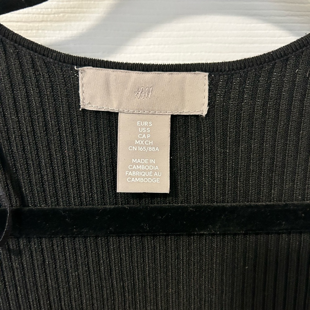 H&M Black Rib-Knit Bodycon Dress - Picture 6 of 6